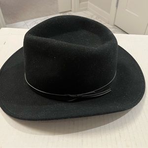 EUC-Country Gentleman Black Fedora Hat-size L/XL